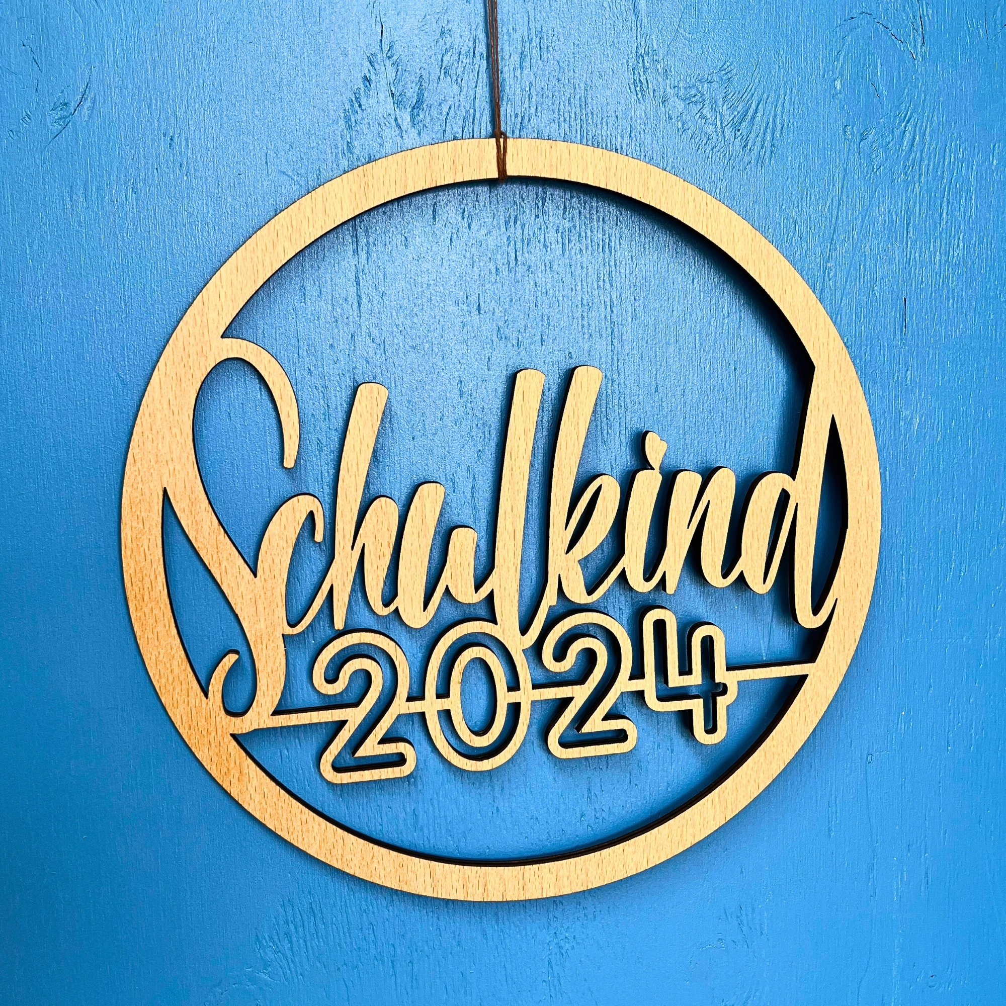 Schulkind 2024 Holzschild Deko | Schulanfang Schuleinführung