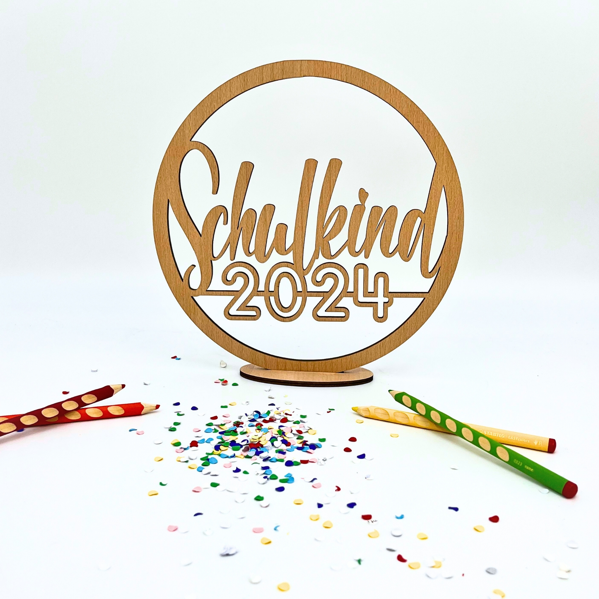 Schulkind 2024 Holzschild Deko | Schulanfang Schuleinführung